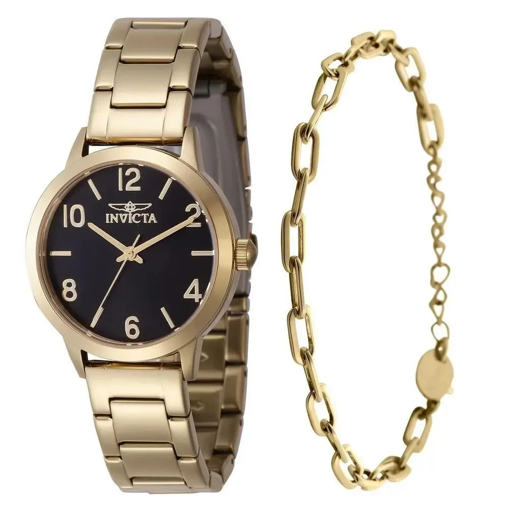NWT Invicta 47273 Wildflower | 3-Hand | Black | Women's Watch